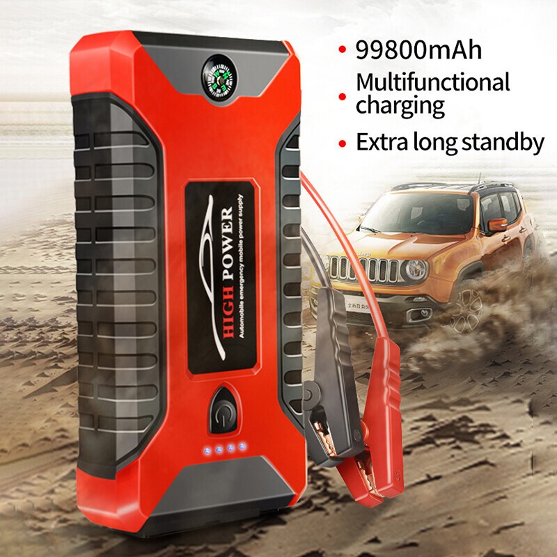 99800mAh 12V Car Starter Pack Booster Battery Charger Emergency