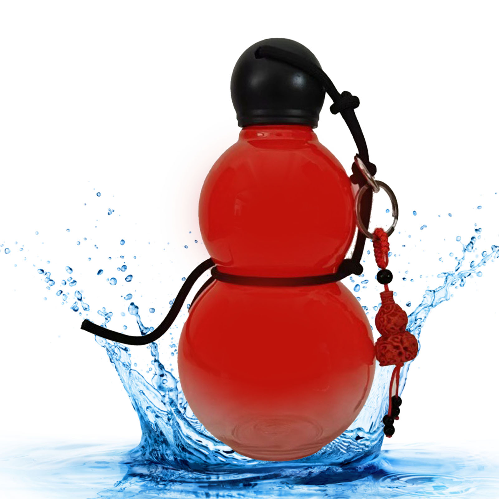 Gourd Style Water Bottle PC 800ml Insulated Chinese Retro Portable Sports Water Bottle For Men Women