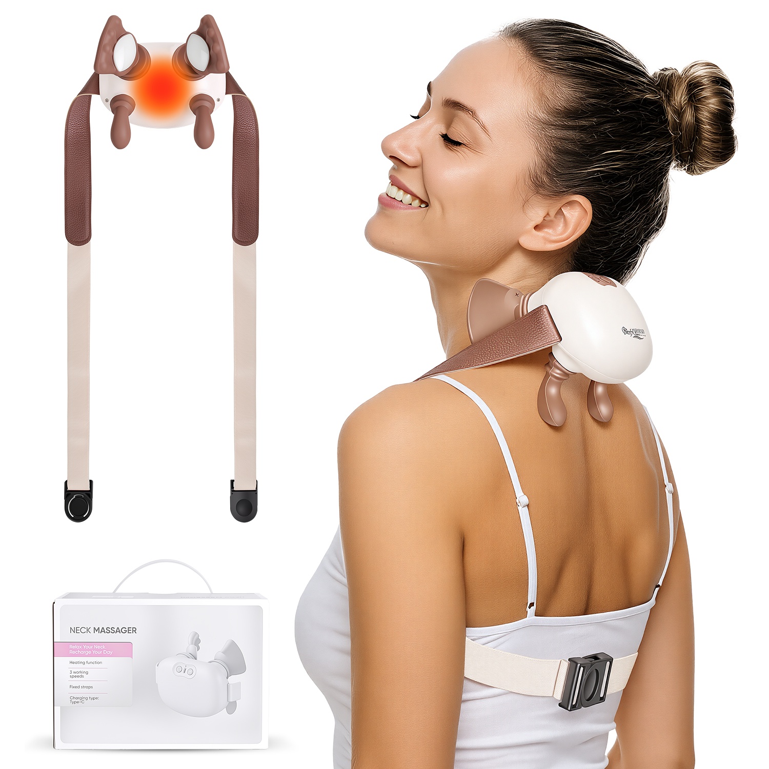 1Pc Human Like Neck Massager