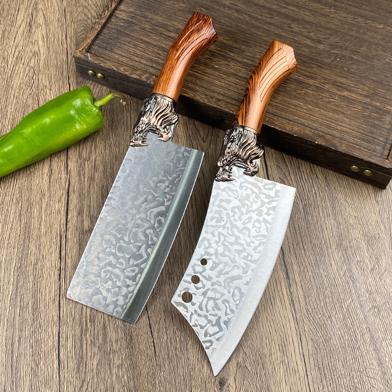 Hand-Forged Boning Knife and Chefs Knife