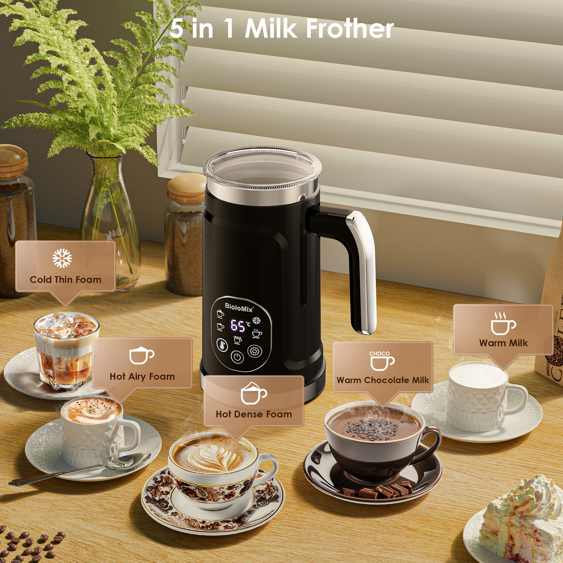 Coffee Electric Milk Frother Milk Foamer