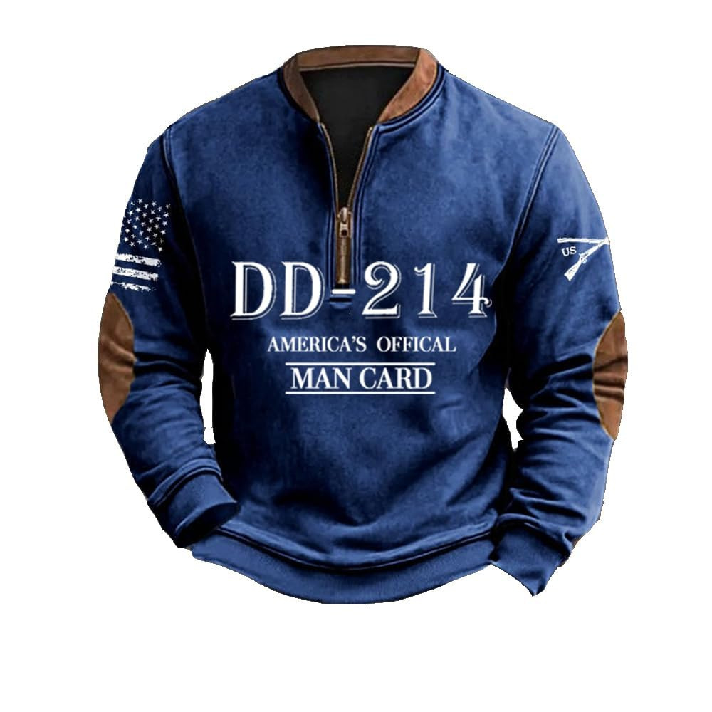 Mens Christmas Print Crew-Neck Sweatshirt