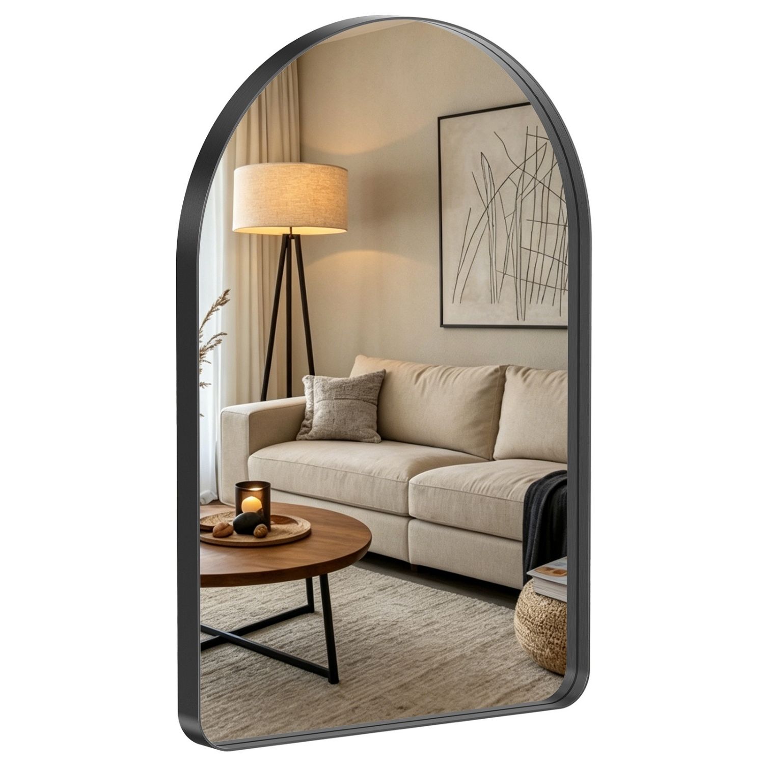 Arched Wall Mirror for Bathroom Over