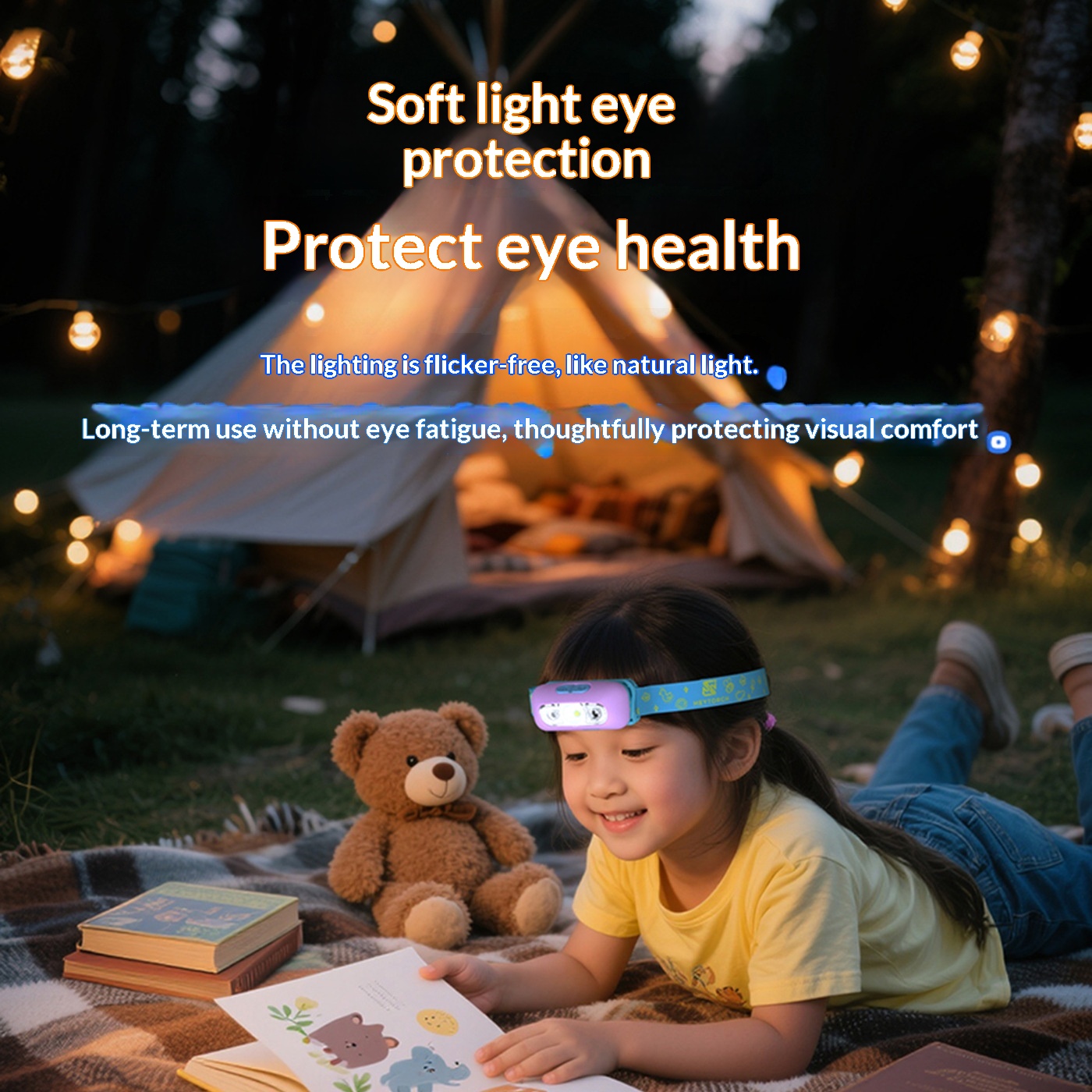 Outdoor Childrens Head-Mounted Lighting Headlamp