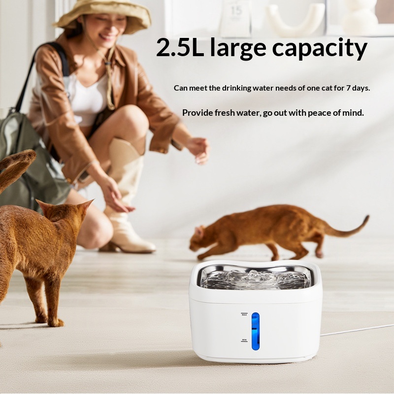 Smart Cat Water Fountain with Automatic