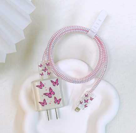 Data Cable Protective Sleeve-Butterfly 5 Pieces-1