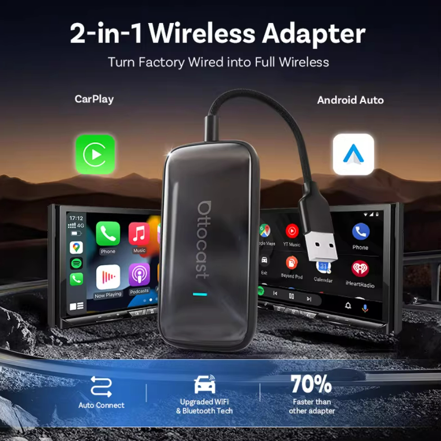 Wired to Wireless CarPlay Box