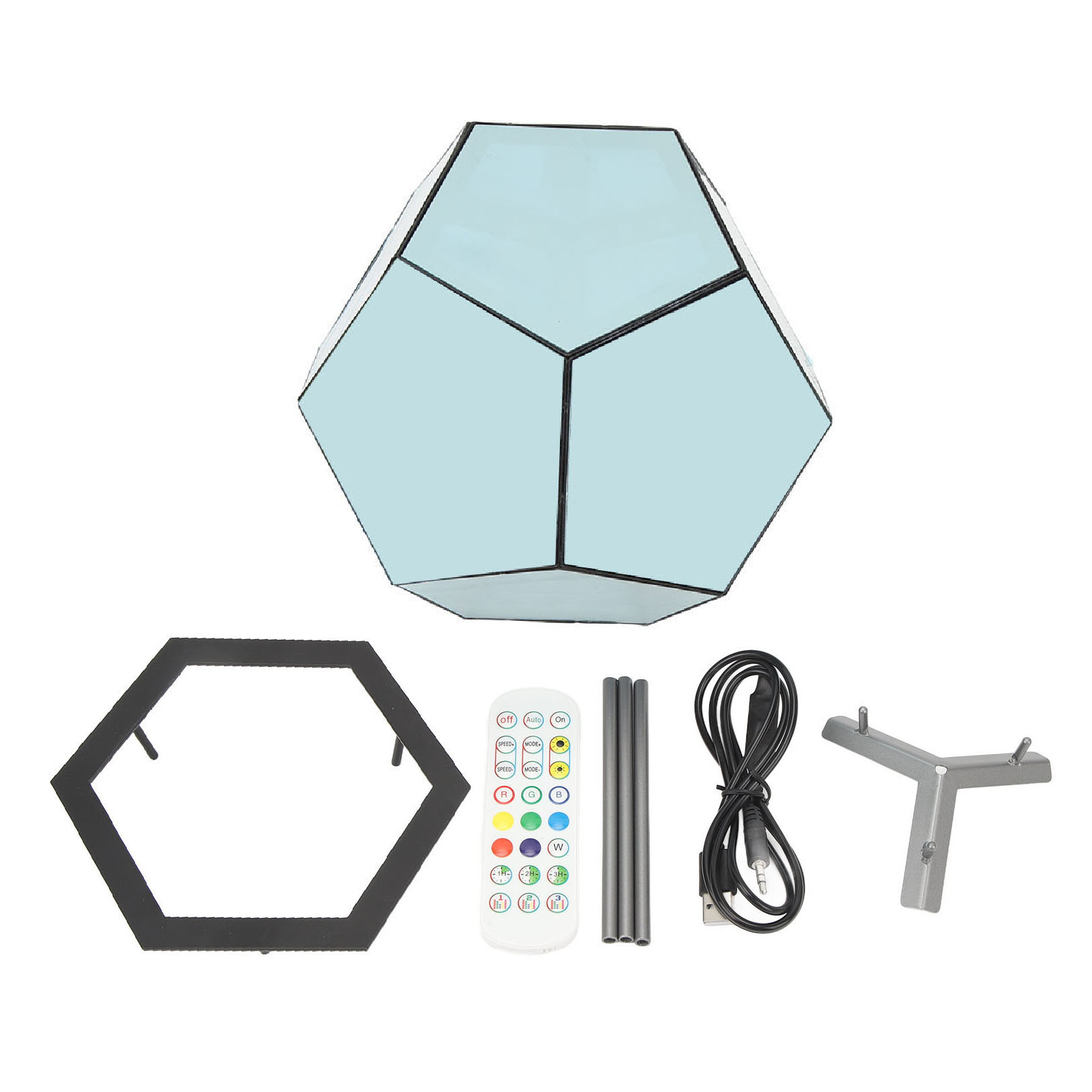 Dodecahedron Night Light Infinity Color Art