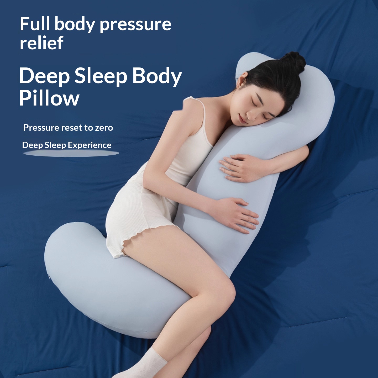 Removable and Washable Long Body Pillow