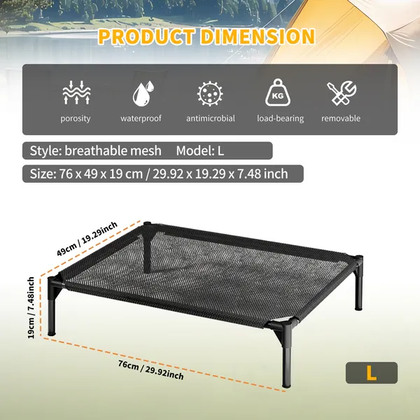 L-Type Mesh Pet Bed with Ventilation